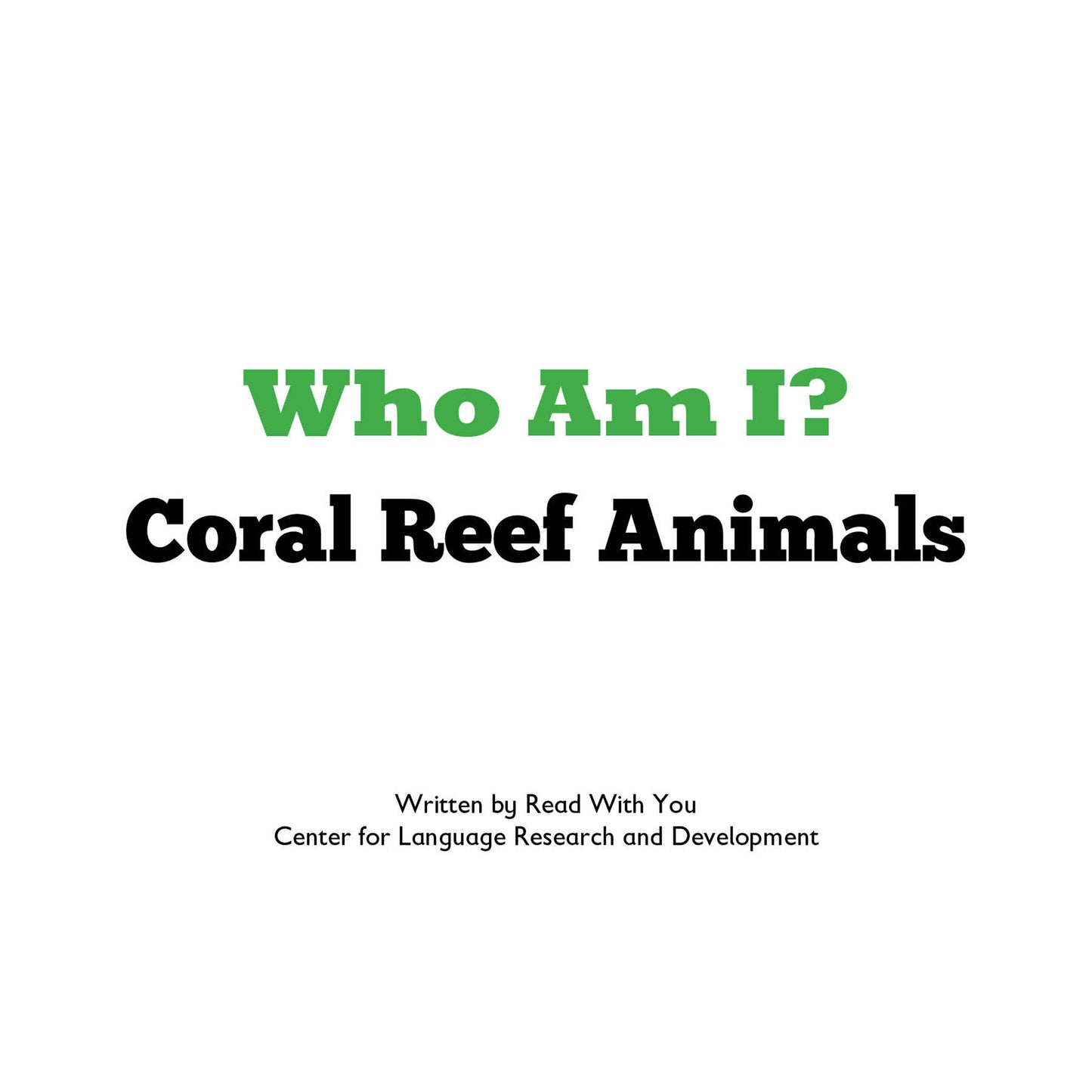 Coral Reef Animals
