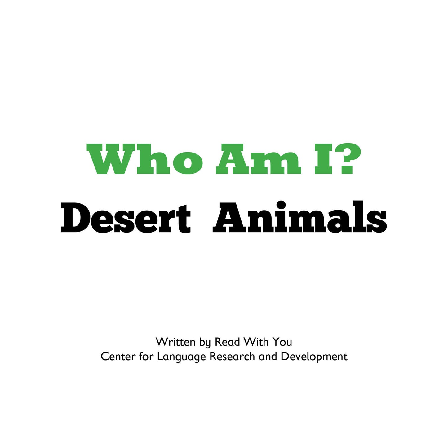 Desert Animals