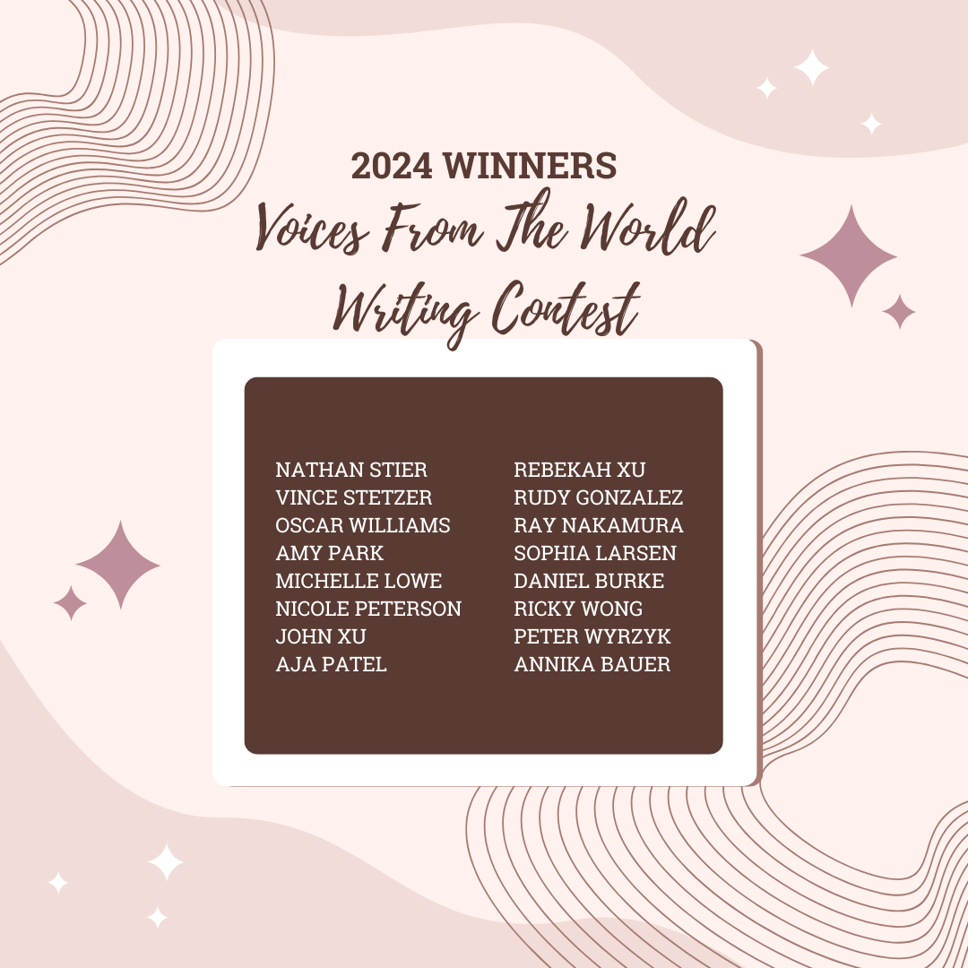 Announcing the Winners of the 2024 Voices From The World Writing Contest