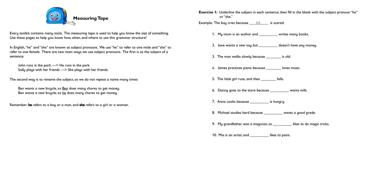 Grammar Toolkit Set 1