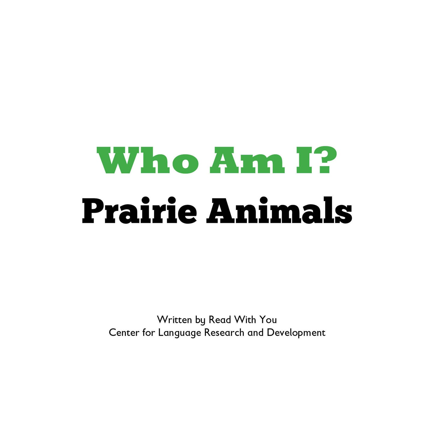Prairie Animals